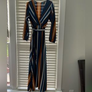 Altar’d State Striped Maxi Dress SZ Small